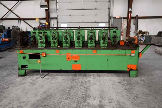 8 Stand, Yoder #M2, rollformer, 2" spindle diameter, 13" roll space, 15" horizontal centers, 4"-7" vertical - Image 4