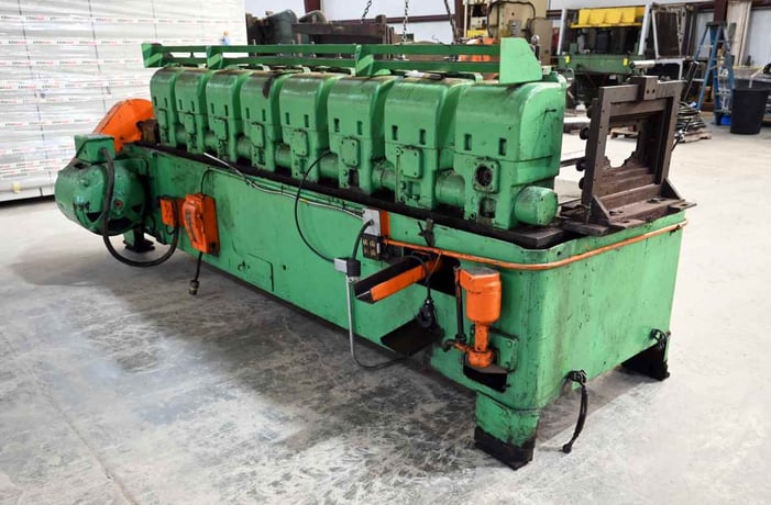 8 Stand, Yoder #M2, rollformer, 2" spindle diameter, 13" roll space, 15" horizontal centers, 4"-7" vertical - Image 8