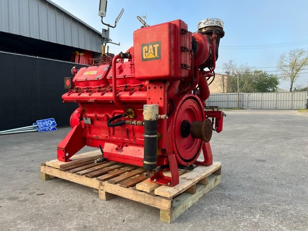 739 HP Caterpillar #3412C Engine, 2100 RPM, 38S Prefix, 1992 - 191 Original Hours - Image 2
