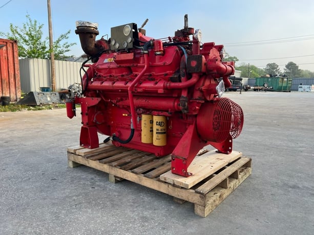 739 HP Caterpillar #3412C Engine, 2100 RPM, 38S Prefix, 1992 - 191 Original Hours - Image 8