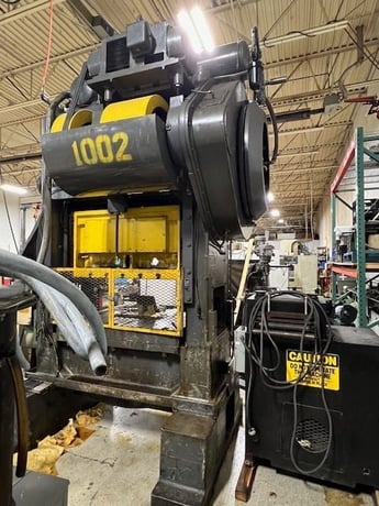 100 Ton, Minster #P2-100-48-31 Piece-Maker, straight side double crank, 5" stroke, 18" Shut Height, 4" adj. - Image 10