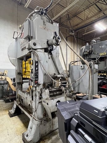 100 Ton, Minster #P2-100-48-31 Piece-Maker, straight side double crank, 5" stroke, 18" Shut Height, 4" adj. - Image 7