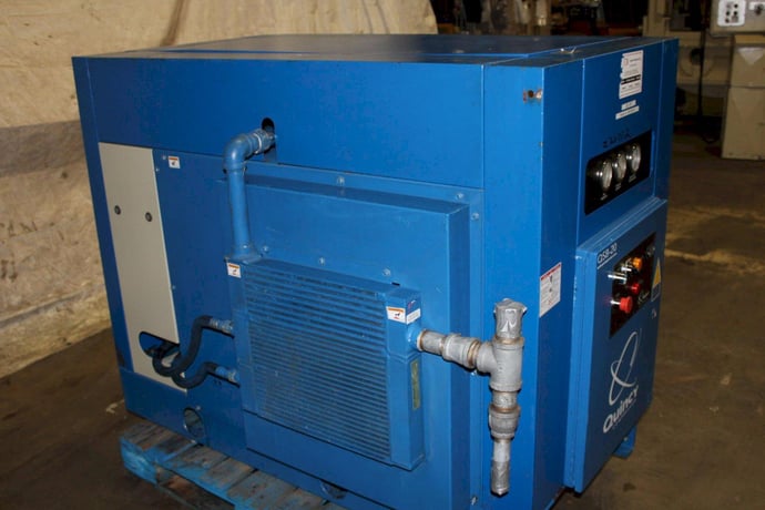 20 HP Quincy #QSB-20, rotary screw/ sliding vane air compressor, 86 cfm, 115 psig, air cooled, 2005 - Image 2