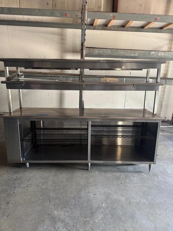Marshall Air Systems #170525B208, Hot Food Warming Rack & Work Station/Stainless Steel Table, 208 Volt - Image 1