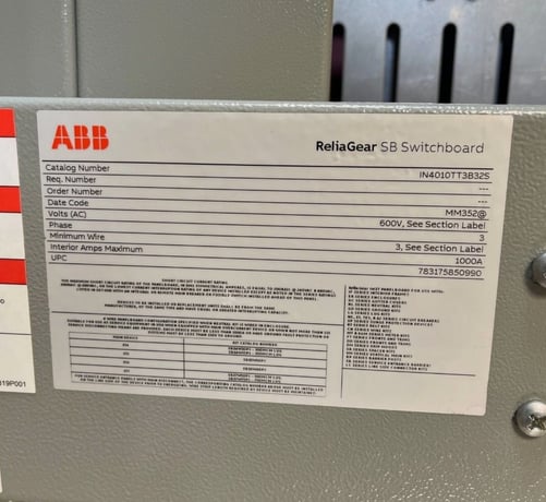 1000 Amps, ABB, ReliaGear SB Indoor Low-Voltage Switchboard, 4-wire, 208Y/120 Volt, 3PH - Image 4