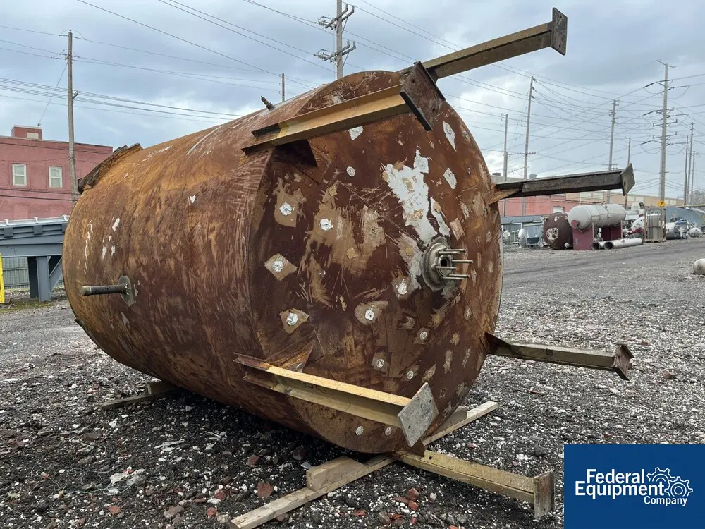 4000 gallon Lance, Mixing Tank, Stainless Steel, 10 HP, turbine mixer, coil, legs - Image 4