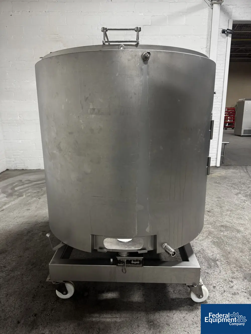 528.3 gallon Pall Life Sciences, Single Use Mixer System, 304 Stainless Steel, open top, flat bottom, 90 - Image 5