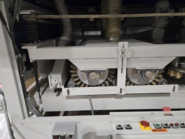 53" Loewer #DiscMaster, Denibbing Sander, (3) Sanding Stations, (16) 9.75" diameter Discs, (2) 16" diameter - Image 7