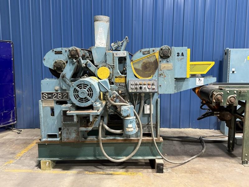 18" Newman/Whitney #S-282, Top & Bottom Planer, w/18" width x 192" L Infeed Conveyor, 48" Shortest Stock - Image 4