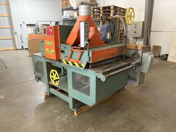 19" Mereen-Johnson #419-DC, Gang Rip Saw, 14" max diameter Tooling, 3.5" max Thickness, 6" Throat, 30-150 - Image 2