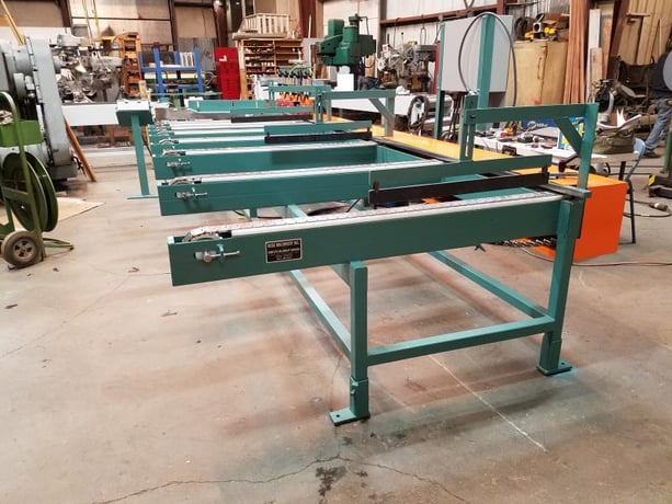 Rose Machinery #CMS16, Lateral Chain Feed Table, 2"-12" width x .75"-6" thick x 5'-20' L Stock Size, 50-200 - Image 2