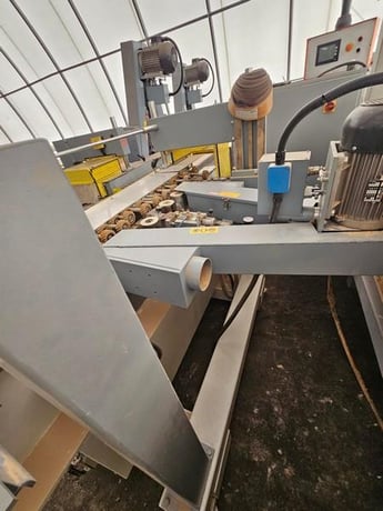 Volpato #LS-2N, Profile Edge/Oscillating Sander Feed-Through, 2-Station, 3" width x 96" L Belts, 2.4 HP - Image 5
