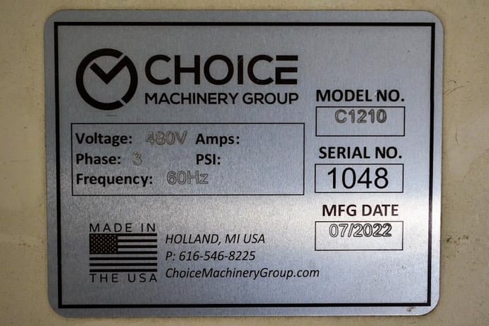 Choice Machinery Group #C12XX, Rip Saw Material Handling System, 24"-27" width x 36"-109" L x 0.5"-1.13" - Image 7