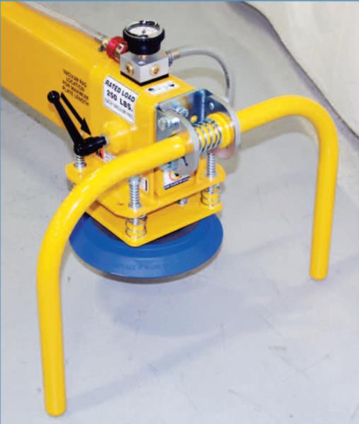 750 lb. Anver #AT-75M3-110, Vacuum Lift w/Powered Tilt, (3) 12.6" diameter Suction Pads, 115" L Beam, 10.5 - Image 3