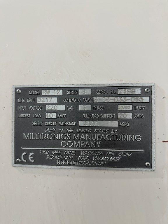 Milltronics #RW12, 3-Axis CNC vertical machining center, Milltronics Centurion 6 Control, 24" X, 12" Y, 20.5" - Image 9