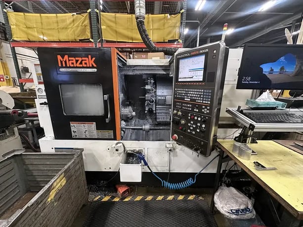 Mazak #QTN-250MSY, multi spindle lathe, 26.5" swing, 10" chuck, 3" bar, 21.2" centers, tool presetter - Image 1