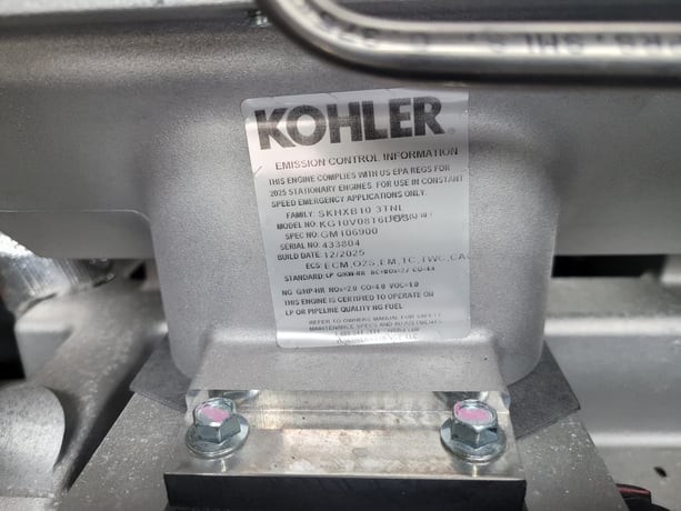 200 KW Kohler Rehlko #KG200, Natural gas / LPQ generator set, 120/208 Volts, 3-phase, 1800 RPM, KG10V08T-6DGS - Image 6