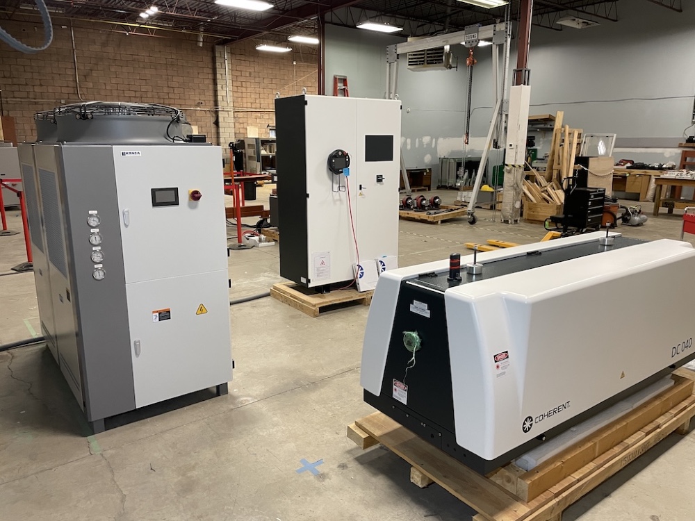Coherent #DC-040-Series, CO2 Laser, 4000 Watt, 68&deg;F water temp., control panel, Rofin pendant control, Kansa - Image 1