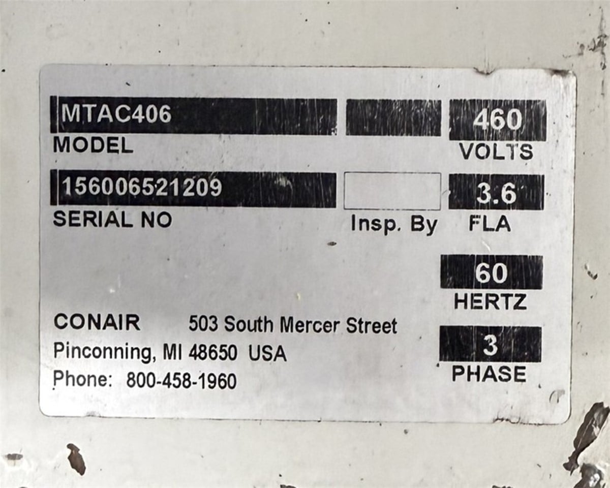 4" wide x 72" long Conair #MTAC406, Take-Away Conveyor, 20-500 FPM, 42" centerline - Image 7