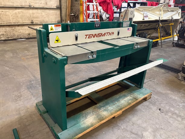 4 x 16" gauge Tennsmith #52, foot shear, 37" Back Gauge, (2) front support arms - Image 4