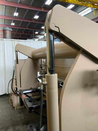 100 Ton, Accurpress #710010, press brake, 10' overall, 100" between housing, 8" stroke, 2-Axis CNC back gauge - Image 6