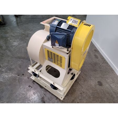 5000 cfm @ 7 S.P., Korea Fan Engineering #FDB-046S, Stainless Steel Exhaust Fan, 11" inlet, 11.75" x 10" - Image 4