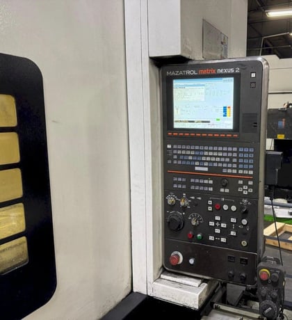 Mazak #VCN-700E/40-II, 4 Axis vertical machining center w/Nikken 302MA CNC Rotary Table, 80" X, 27.6" Y - Image 10