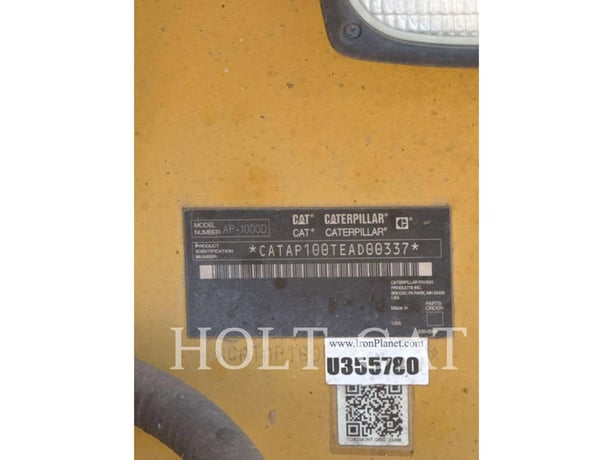 Caterpillar AP1000D, Vibratory Single Drum Asphalt, 6085 hours, S/N: EAD00337, 2009 - Image 6