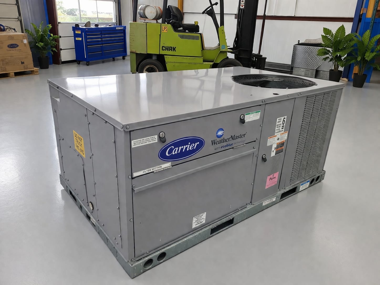 3 Ton, Carrier #Weathermaster, RTU package unit, gas heat, R410a, 460 V., new - Image 7