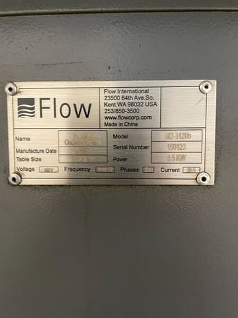 Flow #Mach-2-2031B, CNC waterjet cutting machine, Flowmaster PC Control, 50 HP, 60000 psi, 2015 - Image 10