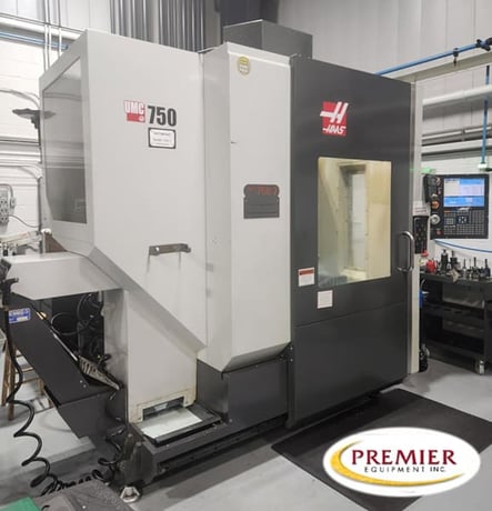 Haas #UMC-750, 5-Axis CNC vertical machining center, 30" X, 20" Y, 20" Z, 8100 RPM, 40+1 side mount tool - Image 1