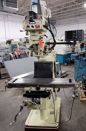 Acer E-Mill #EVS-3VS, vertical mill, 3 HP, 9" x42" tbl., 60-4200 RPM, 34" X, 12" Y, 16" Z, R8, AcuRite 2-Axis - Image 1