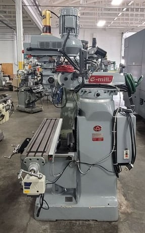 Acer E-Mill #EVS-3VS-II, vertical mill, 3 HP, 9" x48" tbl., 60-4500 RPM, R8, Newall DP700 2-Axis digital read - Image 2