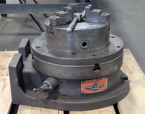 Universal Vise and Tool Co., horizontal/vertical rotary table, 8" 3-jaw Pratt Burnerd chuck - Image 3