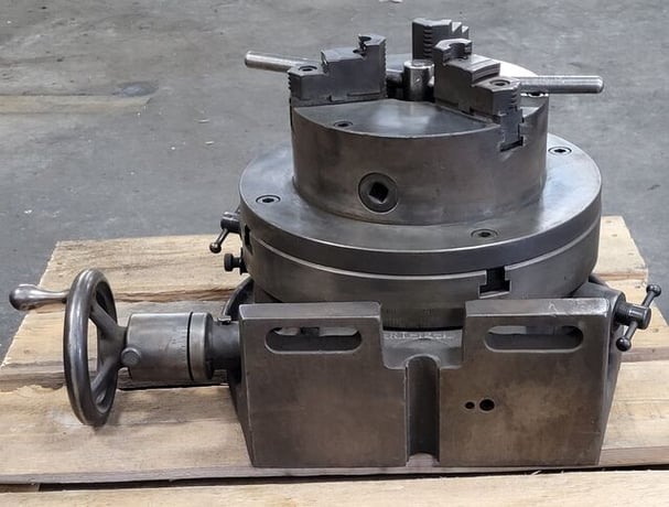 Universal Vise and Tool Co., horizontal/vertical rotary table, 8" 3-jaw Pratt Burnerd chuck - Image 5
