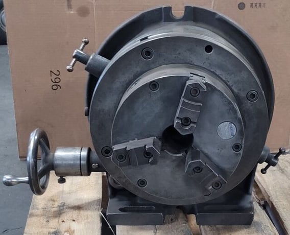 Universal Vise and Tool Co., horizontal/vertical rotary table, 8" 3-jaw Pratt Burnerd chuck - Image 9