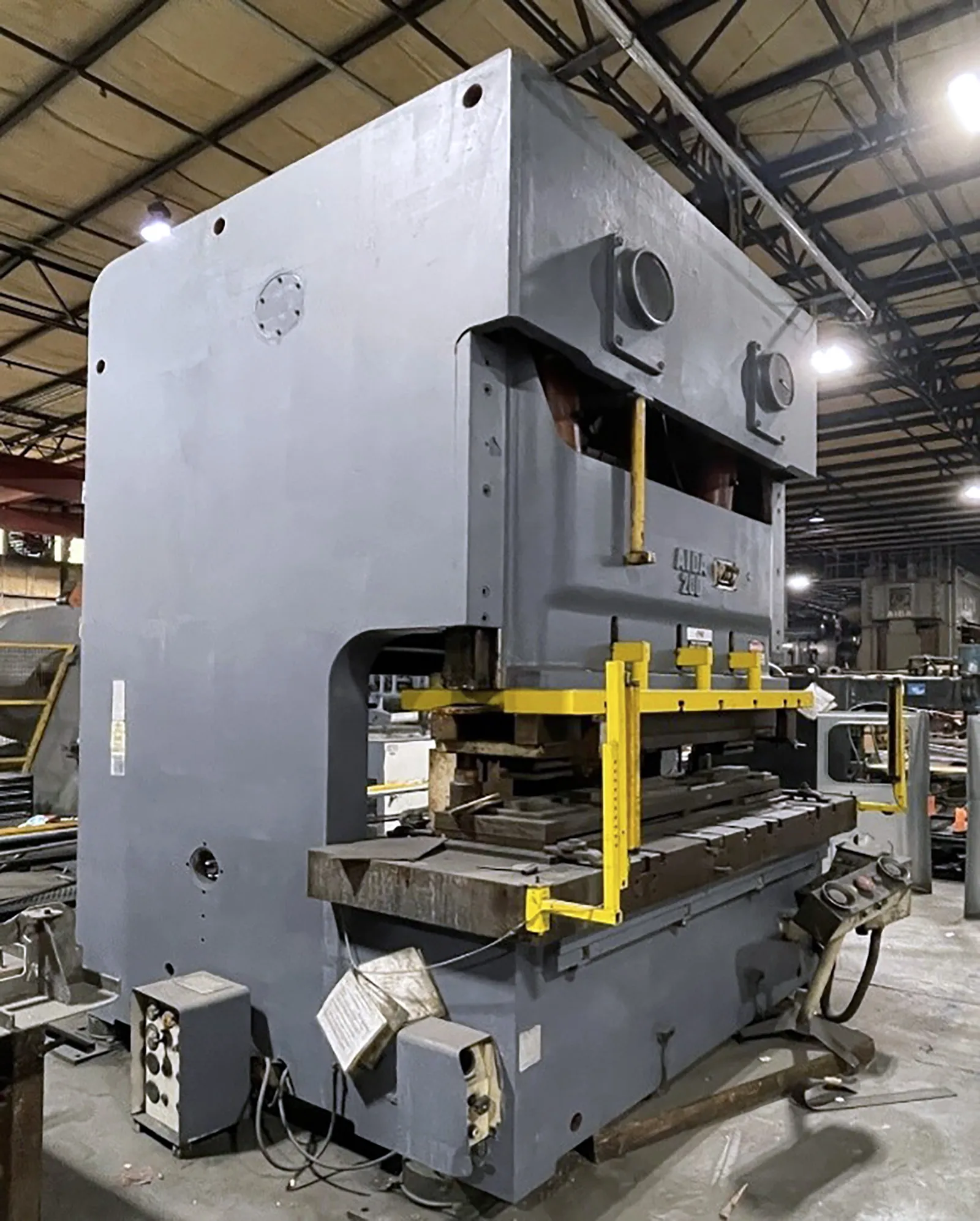 220 Ton, Aida #NC2-20, 2-pt mechanical gap frame press, 9.84" stroke, 19.69" die height, 4.33" adj., 25-45 - Image 1
