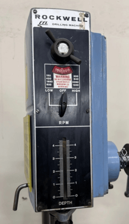 Rockwell #EFI-1, Single Spindle Upright Drill Press, 0.6/0.9 HP, 480 Volt, 3PH - Image 5