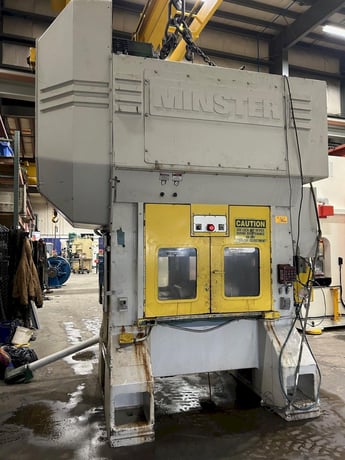 100 Ton, Minster #P2-100-48, straight side double crank, 3" stroke, 15.2" Shut Height, 4" adj., 31" x48" bed - Image 1