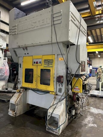 100 Ton, Minster #P2-100-48, straight side double crank, 3" stroke, 15.2" Shut Height, 4" adj., 31" x48" bed - Image 2