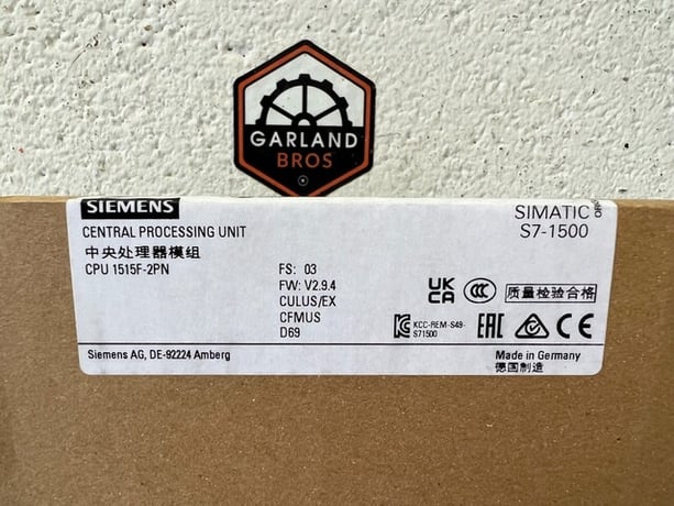 Siemens #CPU-1515F-2PN, Simatic S7-1500 Central Processing Unit - Image 3