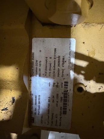 900 HP, Caterpillar #3508C, Engine, 2014 - Image 6
