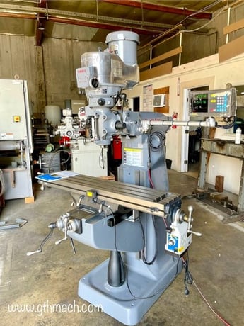 Bridgeport, Milling Machine, 30" x 12" x 16" travel, 4200 RPM, 9" x 48" table, w/ powerfeed & Jenex digital - Image 1
