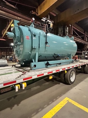 100 HP Cleaver-Brooks #CBW-700-100-150-ST, Steam Boiler Natural Gas, 150 PSI, 500 sq.ft., 4200K BTUH, 48" dia - Image 8