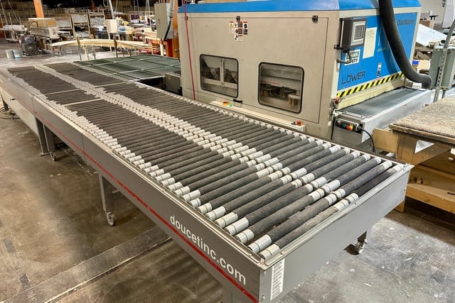 48" Lower Doucet #DMDDDBB, Sander & Return, 300 RPM, 4" thick, digital read out, 2007 - Image 7