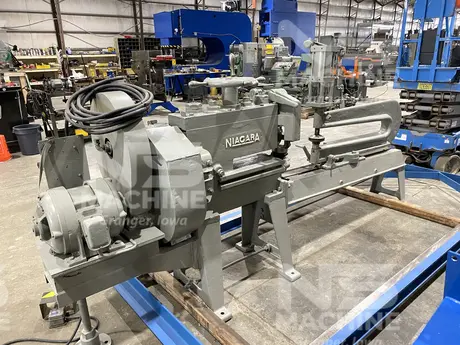 10 gauge x 73" Niagara #208-A, Flanger, 38.5" throat, 51 FPM rolls, 200 RPM, 4.5:1 ratio, 3 HP - Image 8