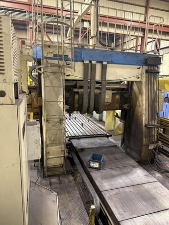 Okuma MCV-A-II, CNC bridge type mill, 36 automatic tool changer, 118" X Travel, 78" Y Travel, 17.7" Z, 6k - Image 3