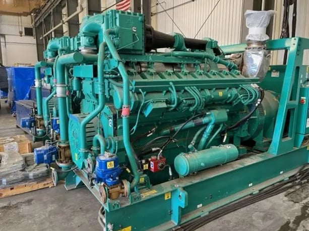 1100 KW Cummins #C1100N6C, Natural gas generator set, 480 Volts, 3-phase, open skid, 2019 - Image 1