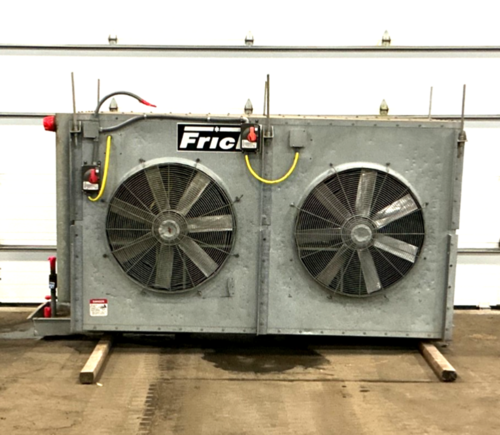 York #ICB2A-468LH, refrigeration cooler evaporator, 250 psig, 8.09 cu.ft., (2) 3 HP fans - Image 1