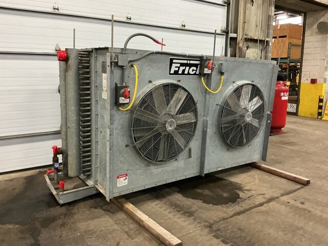 York #ICB2A-468LH, refrigeration cooler evaporator, 250 psig, 8.09 cu.ft., (2) 3 HP fans - Image 2